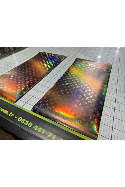 YENİ CREATİVE Araç Kapı Direk Kaplama Premium Hologram Folyo Üzeri Uv Baskı –...