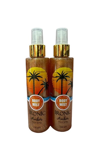 İronic Amber Simli Body Mist Simli Işıltılı Vücut Spreyi 150ml 2 Adet