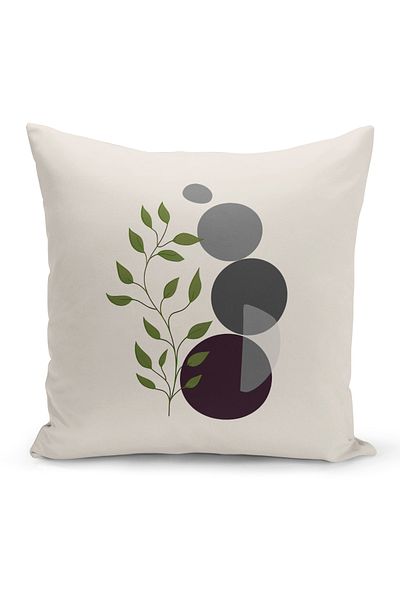 Bertille Home Seria Husă de pernă cu imprimare digitală minimalistă pe două fețe
