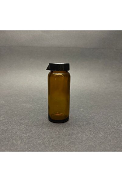 Pause Art Home 15 CC AMBER FLAKON PENİSİLİN ŞİŞESİ - SİYAH KAPAKLI - 15 ML KA...