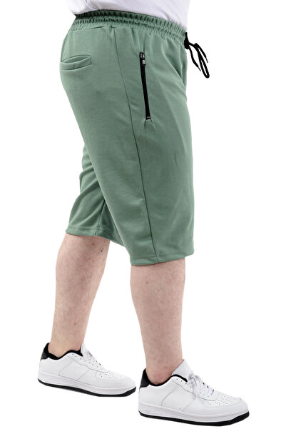 ModeXL Ανδρικό σορτς Capri - Μεγάλο μέγεθος, εμπριμέ, SIMPLE 24504 Çağla