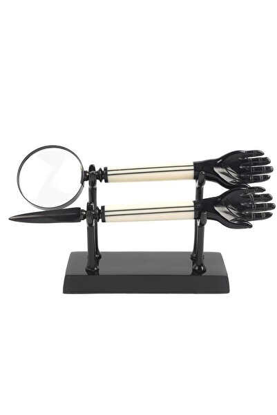 Mikasa Moor Siyah Beyaz El Mektup Açacağı ve Büyüteç 30x10x15cm P260.357887