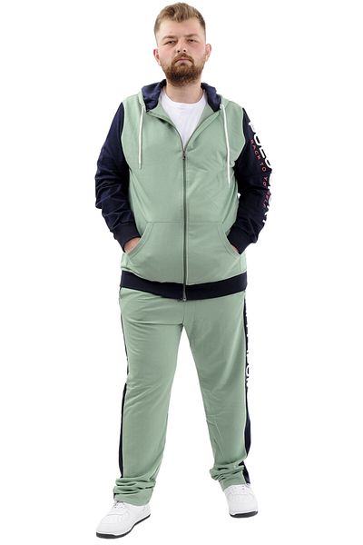 ModeXL Ανδρικό παντελόνι - Τσέπη, στάμπα, Sport 24516 Çağla, μεγάλο μέγεθος