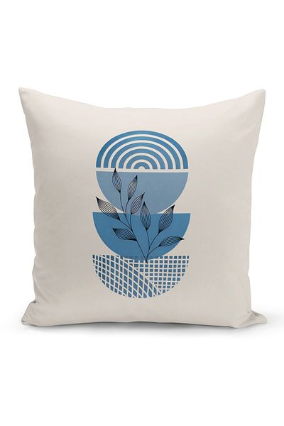 Bertille Home Seria Husă de pernă cu imprimare digitală minimalistă pe două fețe
