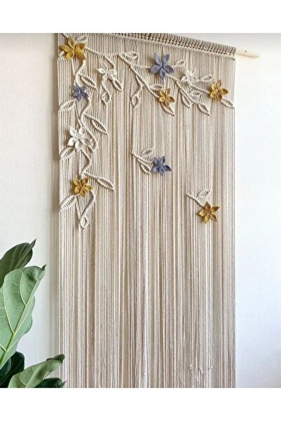 ELFİDAA WOOD Makrome Perde (100*200)
