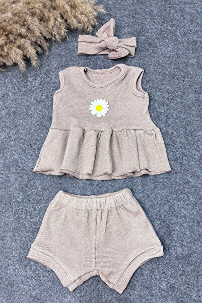 ADABEBEK Bandana Caramel Shorts Blouse Bee Combination Set