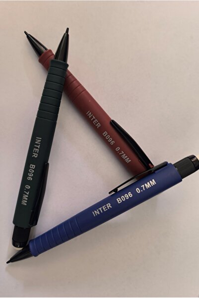İnter INTER B096 - 0,7 mm Tombul Versatil Kalem  (3'LÜ SET)