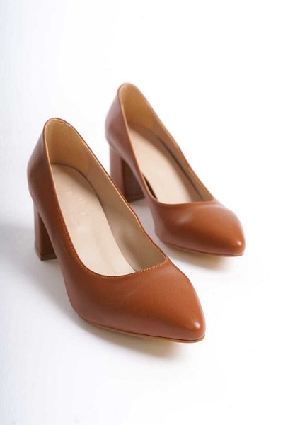 İDOL SHOES Дамски обувки на висок ток от веган кожа - ниски токчета