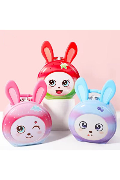 Genel Markalar Sevimli Tavşan Metal Kilitli Kumbara 1 Adet