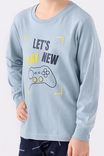 Rolypoly Boy's Green Long Sleeve Pajama Set