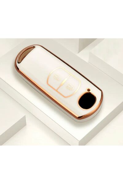 emii auto spare parts MAZDA 2 3 5 6 CX-3 CX5 CX-5 M2 M3 M5 M6 KEY CASE WHITE/GOLD