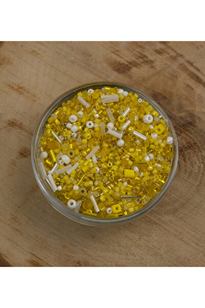 Prestij Boncuk Prestige Candy - موديل مختلط من الخرز الزجاجي الأصفر