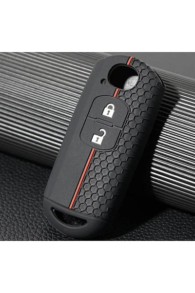 emii auto spare parts Key Case Cover for Mazda 3 Hatch 6 Atenza Black/Red