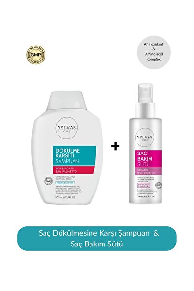 yelvas Procapil Ve Saw Palmetto İçerikli Saç Dökülmesine Karşı Şampuan 300 Ml + Onarıcı 200 Ml