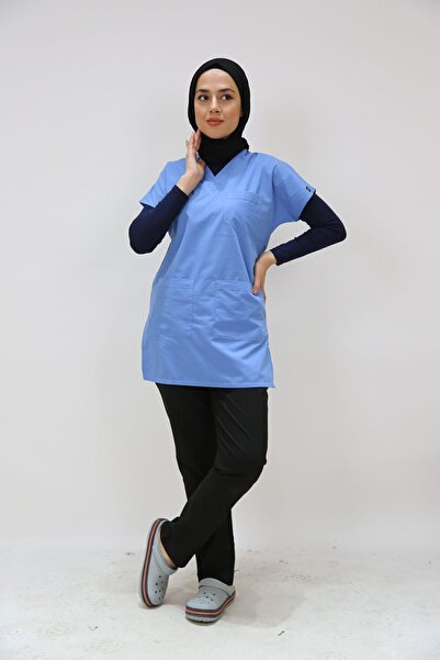 Limitless Μπλε Τουνίκ Νοσοκόμας Τεσεττίρ - 85 εκ., Μονό Τοπ, Ύφασμα Parlement