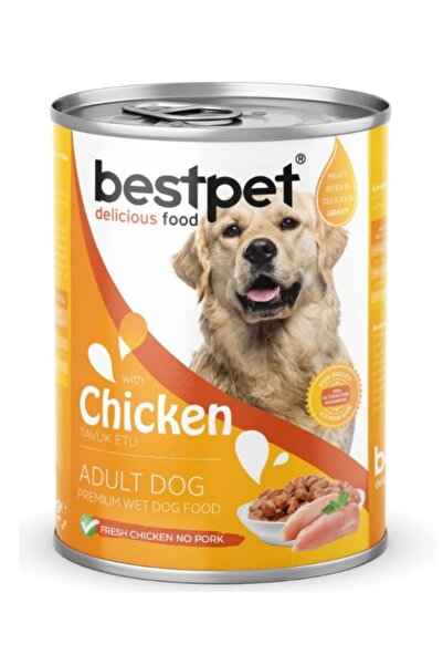 Bestpet Tavuk Etli Yetişkin Köpek Konservesi 400gr x 12 Adet