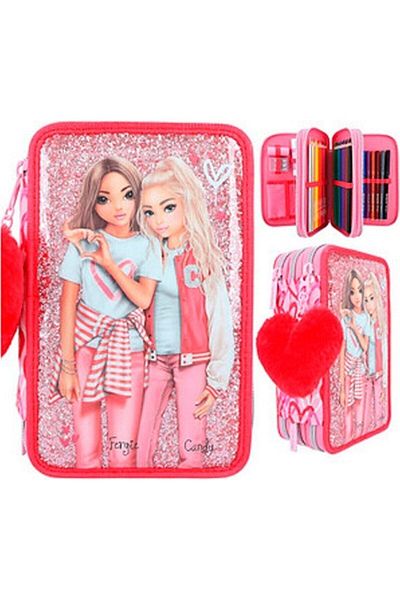 Top Model Tek Aşk Three Compartment Pencil Case 412230