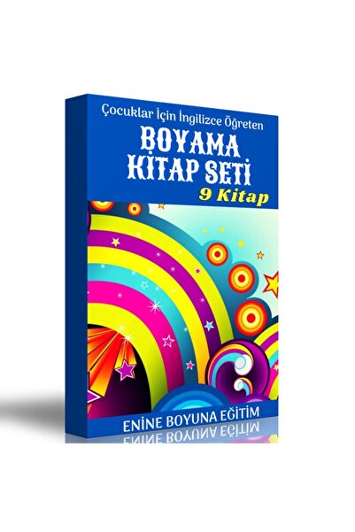 Enine Boyuna Eğitim English Teaching Coloring Book Set (9 Books)