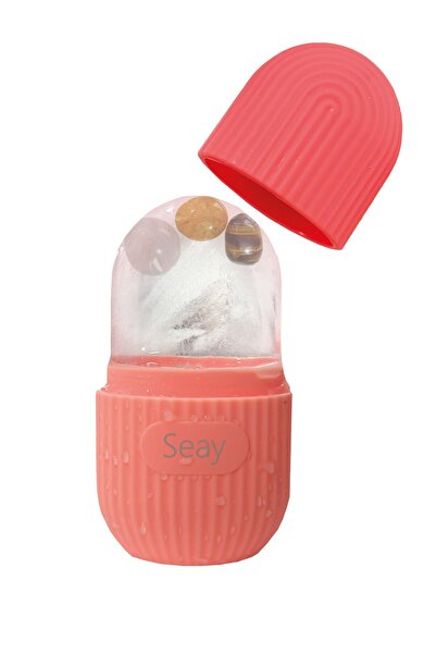 Seay Buz Küpü Yüz, Gözlaltı ve Vücut için Slikon Buz Kalıbı İce Masaj Aleti +...