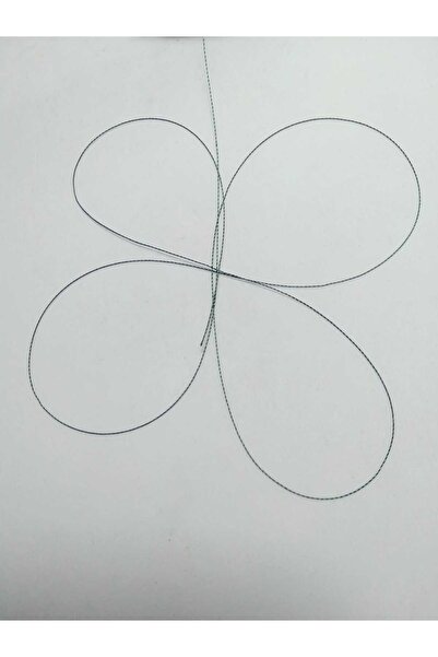 Eskişehir hobi sanat 0,2 χιλιοστά 60 μέτρα Τεσβιρ (ροζ χάντρες) σκούρο πράσινο χρώμα (πιο λεπτό κορδόνι για τα ροζ χάντρες) (Κατάλληλο για κολιέ με κορδόνια)