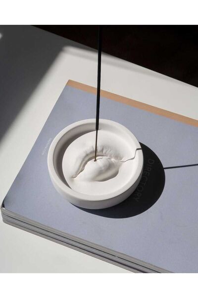 ÖMCTİCARET Dudak Şeklinde Özel Üretim Dekoratif Biblo Obje tütsülük Tabak