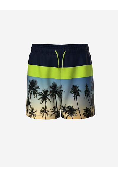 LC Waikiki Boy - Printed and Elastic Waist Swim Shorts