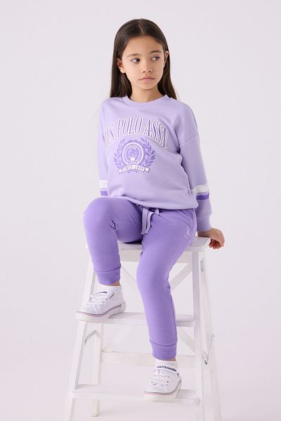 U.S. Polo Assn. Αδειοδοτημένη φόρμα Wiritten για κορίτσια - Κάτω και επάνω σετ