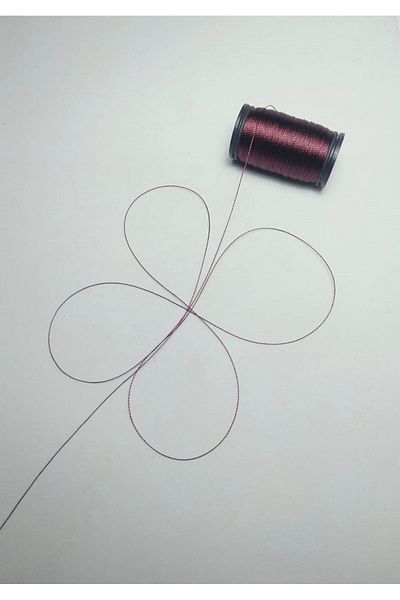 Eskişehir hobi sanat 60 Meters Claret Red Rosary String - 0.2 Mm Thinnest Necklace String