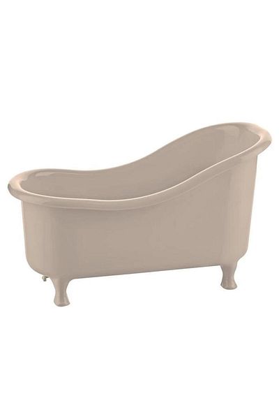 Tiesa Home Μπεζ Μίνι Μπανιέρα - Θήκη οδοντόβουρτσας και Δοχείο σαπουνιού Δοχείο ντουζιέρας μπάνιου Organizer