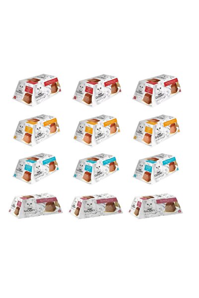 Gourmet Revelations Mousse 4 Çeşit Kedi Konservesi 2 X 57 Gr. 12 Li Paket
