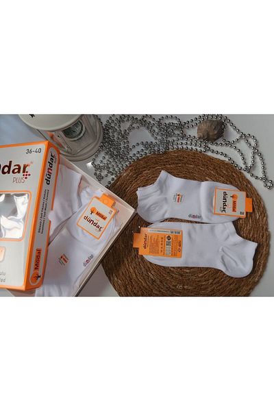 Dündar 4506 Model White Modal Booties - Pack of 12