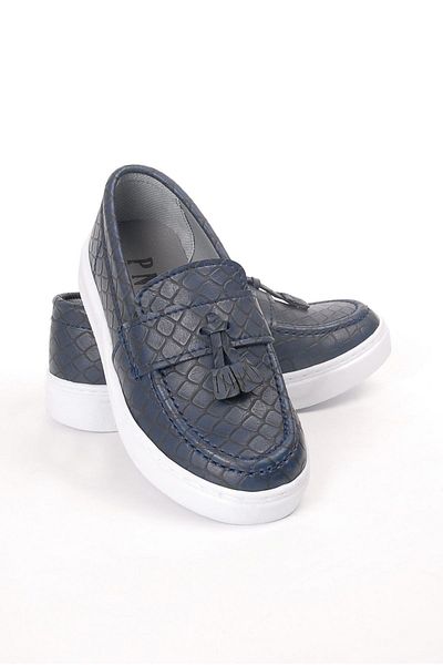 Rıdvan Çelik Boy's Navy Blue Skin Casual Classic Παπούτσια