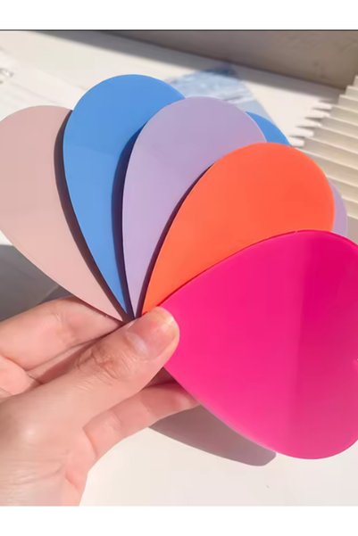 EZOSHOP Şeffaf Renkli Kalp not  Postit Sticky Notes  Yapışkanlı Not Kağıdı Kalpnot