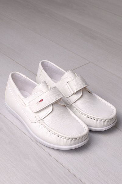 Rıdvan Çelik Boy's White Velcro Shoes