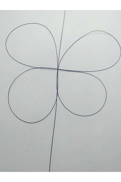 Eskişehir hobi sanat 0,2 mm 60 μέτρα κλωστή χάντρες προσευχής Navy Blue Χρώμα (πιο λεπτή κλωστή χάντρες προσευχής)