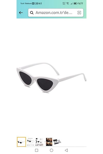 Byc polo White Women's Sunglasses - Cat Eye UV400 Glass Protected