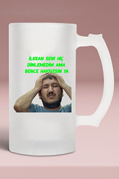 Vays Buzlu Cam Bira Bardağı - Bence Haksızsın Ya