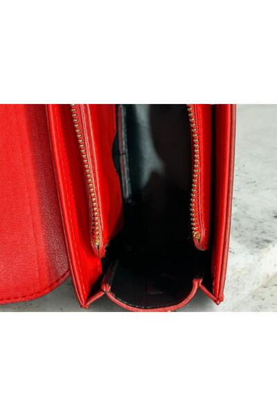 Levidor Faux Leather Special Colored Hand and Arm Bag - Shoulder Bag 930174 .KRMZ