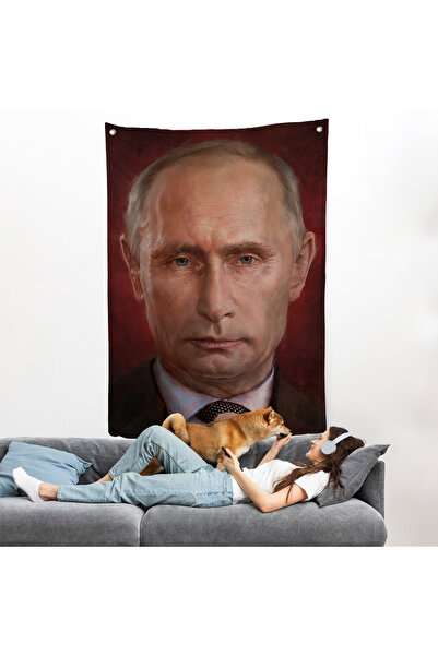 Harita Sepeti Vladimir Putin Rusya Devlet Başkanı Duvar Örtüsü-7768