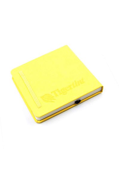Tigertint Hard Cover Sketchbook 140 gr 12x12 cm 80 Sheets Yellow100140125