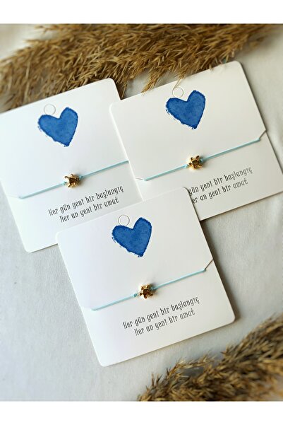 Atölye Merdiven 3lü Arkadaşlık bilekliği Seti Kaplumbağa Doğum günü / Nişan /...