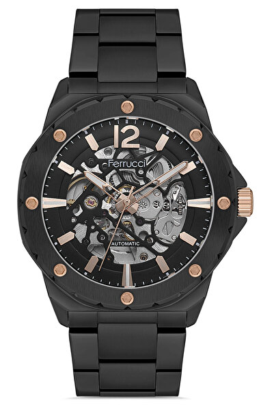 Ferrucci Erkek Otomatik Kol Saati Çelik Kasa Çelik Kordon Su Geçirmez Premium...