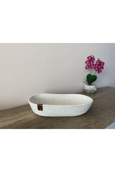 Sevdam Sepet Decorative White Small Box - Storage Box