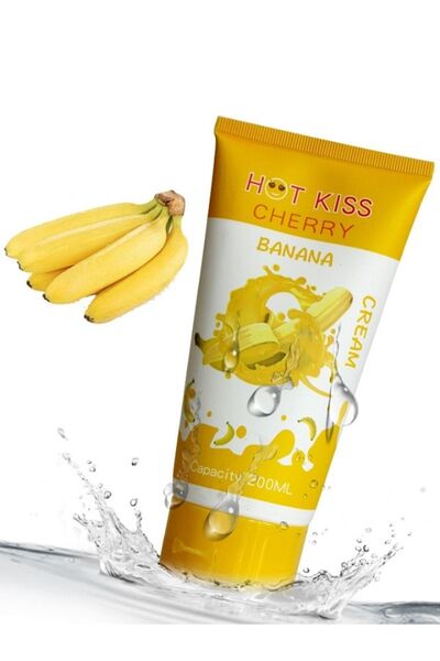 Erofoni Hot Kiss Banana Büyük Boy Muz Aromalı Su Bazlı Kayganlaştırıcı Jel 200 ML