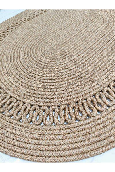 ModaCardin Jute Patterned Gift Hooded Bath and Balcony Mat