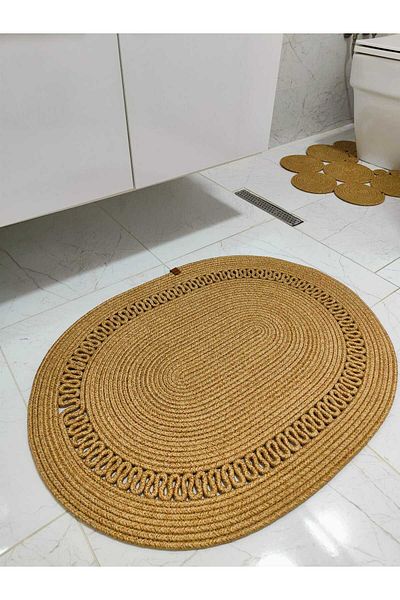 ModaCardin Jute Patterned Gift Hooded Bath and Balcony Mat