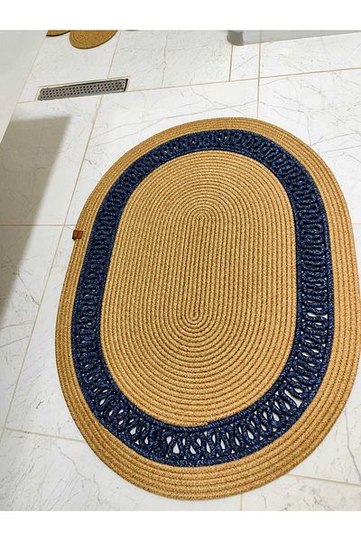 ModaCardin Jute Patterned Gift Hooded Bath and Balcony Mat