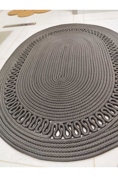 ModaCardin Jute Patterned Gift Hooded Bath and Balcony Mat