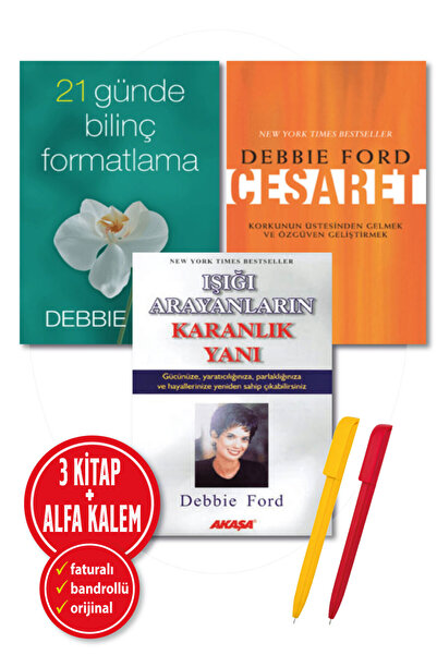 Akaşa Yayınları DEBBİE FORD 3 KİTAP SET/Işığı Arayanların Karanlık Yanı+21 Gü...