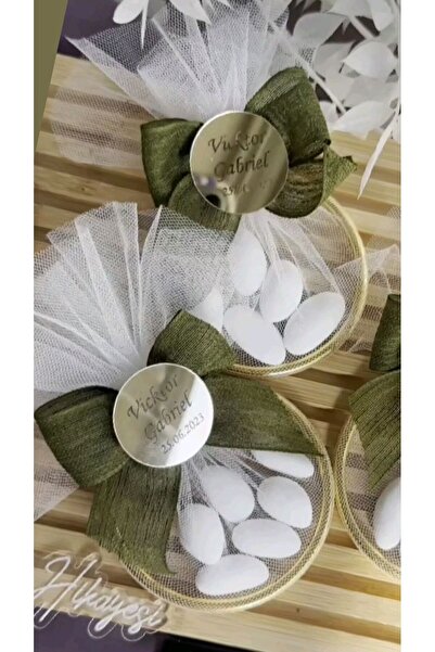 Perle88 10 Adet Süslemeli Halka Şekerleme, Nikah Şekeri, Doğum, Sünnet, Düğün...